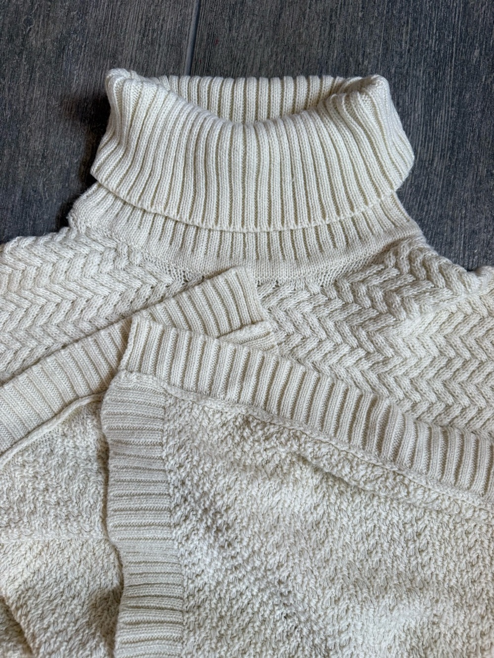 Lole Cream OS Poncho Turtleneck - Picture 2 of 5